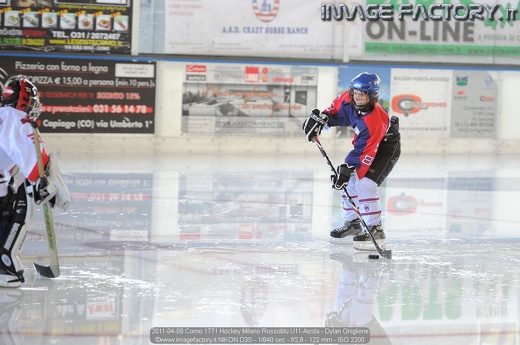 2011-04-09 Como 1771 Hockey Milano Rossoblu U11-Aosta - Dylan Ghiglione